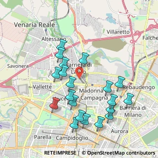 Mappa Via Alfonso Badini Confalonieri, 10151 Torino TO, Italia (1.996)