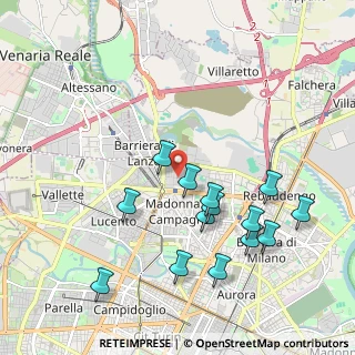 Mappa Via Pompeo Colajanni, 10143 Torino TO, Italia (2.07143)