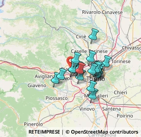 Mappa Via Cervino, 10044 Pianezza TO, Italia (9.8465)