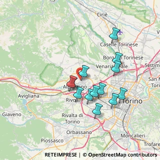 Mappa Via Cervino, 10044 Pianezza TO, Italia (6.35538)
