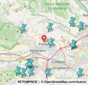 Mappa Via Cervino, 10044 Pianezza TO, Italia (5.55143)
