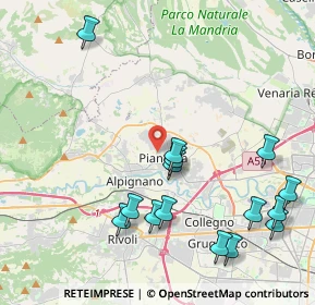 Mappa Via Cervino, 10044 Pianezza TO, Italia (4.79533)