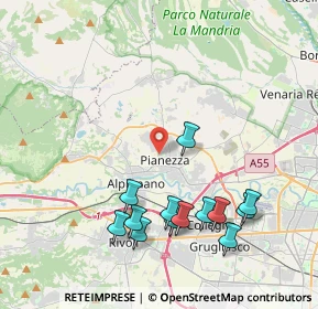 Mappa Via Cervino, 10044 Pianezza TO, Italia (4.34154)