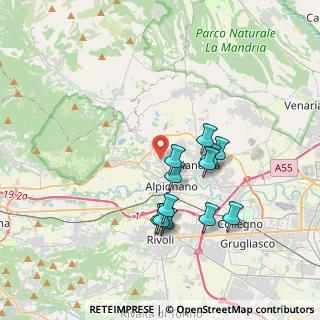 Mappa Via Piero Gobetti, 10091 Alpignano TO, Italia (3.24167)