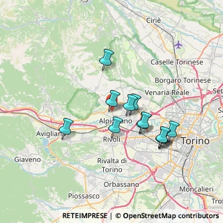 Mappa Via Piero Gobetti, 10091 Alpignano TO, Italia (6.24167)