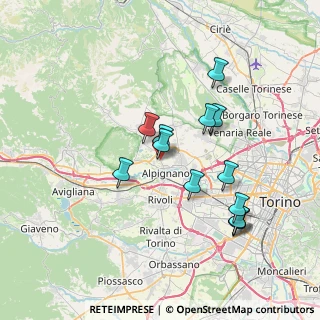 Mappa Via Piero Gobetti, 10091 Alpignano TO, Italia (6.73615)