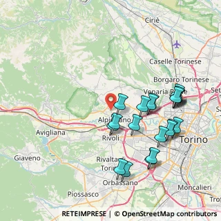 Mappa Via Piero Gobetti, 10091 Alpignano TO, Italia (8.2265)