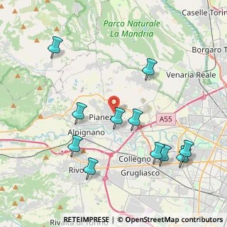 Mappa Via Primo Levi, 10044 Pianezza TO, Italia (4.50182)