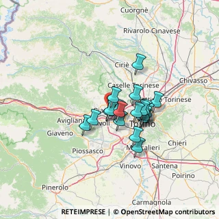 Mappa Via Primo Levi, 10044 Pianezza TO, Italia (9.341)