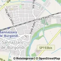 Map Sannazzaro de' Burgondi