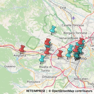 Mappa Via Druento, 10091 Alpignano TO, Italia (8.7875)