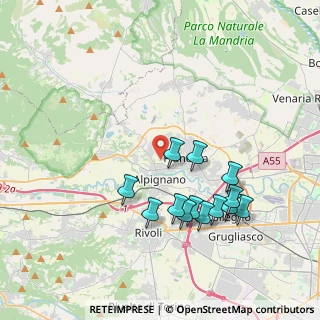 Mappa Via Druento, 10091 Alpignano TO, Italia (3.77462)