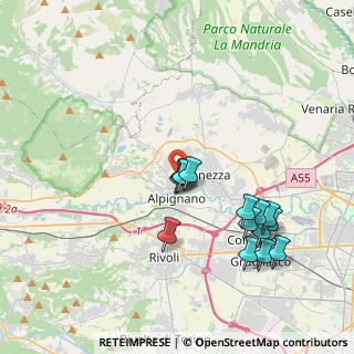 Mappa Via Druento, 10091 Alpignano TO, Italia (3.87071)