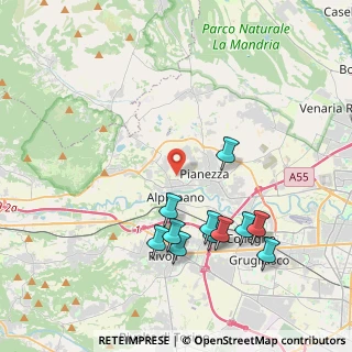 Mappa Via Druento, 10091 Alpignano TO, Italia (4.13545)