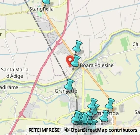 Mappa Via Galilei G., 35040 Boara Pisani PD, Italia (3.08)