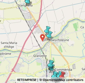 Mappa Via Galilei G., 35040 Boara Pisani PD, Italia (3.166)