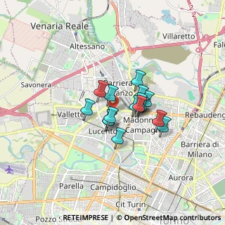 Mappa Corso Cincinnato, 10151 Torino TO, Italia (1.03625)