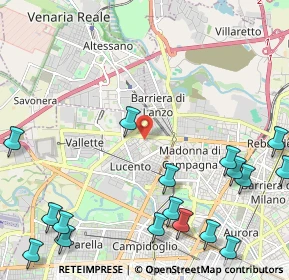 Mappa Corso Cincinnato, 10151 Torino TO, Italia (3.09471)