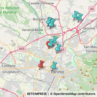 Mappa Madonna di Campagna, 10151 Torino TO, Italia (3.58636)