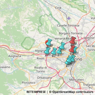 Mappa Via Cesare Pavese, 10044 Pianezza TO, Italia (6.94417)