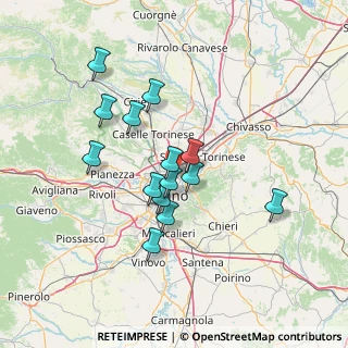 Mappa Via Nino Oxilia, 10155 Torino TO, Italia (11.98071)
