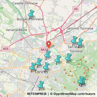 Mappa Via Nino Oxilia, 10155 Torino TO, Italia (5.35917)