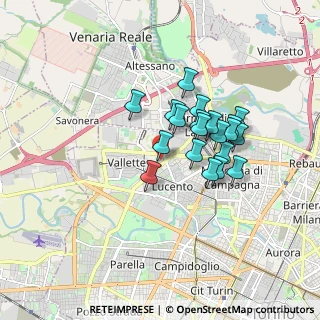Mappa Torino, 10151 Torino TO, Italia (1.356)