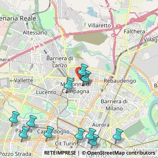 Mappa Strada del Carossio, 10147 Torino TO, Italia (2.84583)