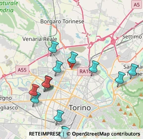 Mappa Strada del Carossio, 10147 Torino TO, Italia (4.92267)
