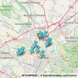 Mappa Strada del Carossio, 10147 Torino TO, Italia (3.08154)