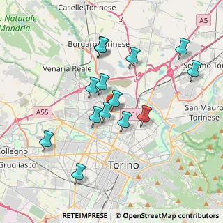 Mappa Strada del Carossio, 10147 Torino TO, Italia (3.49429)