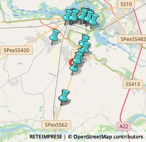 Mappa 46030 Cappelletta MN, Italia (3.6895)