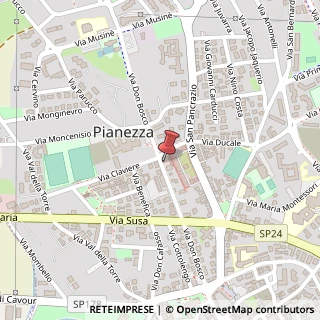 Mappa Via Don Bosco, 34, 10044 Pianezza, Torino (Piemonte)