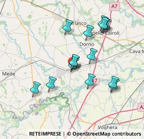 Mappa Via J. Sannazzaro, 27039 Sannazzaro de' Burgondi PV, Italia (6.89267)