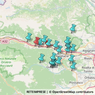 Mappa Via Torino, 10050 Chiusa di San Michele TO, Italia (6.467)
