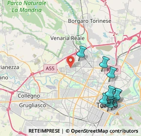 Mappa Via delle Verbene, 10151 Torino TO, Italia (5.21636)