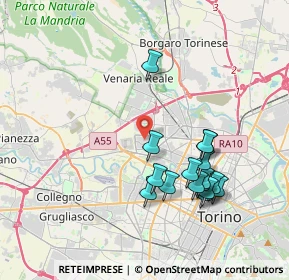 Mappa Via delle Verbene, 10151 Torino TO, Italia (3.77625)