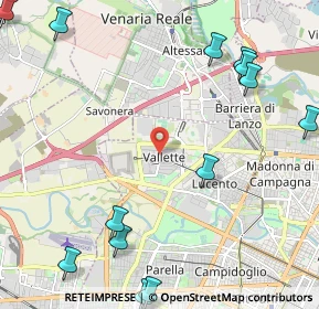 Mappa Via delle Verbene, 10151 Torino TO, Italia (3.12154)