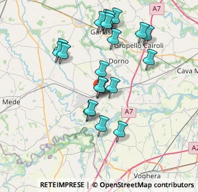 Mappa Viale Italia, 27039 Sannazzaro de' Burgondi PV, Italia (7.0135)