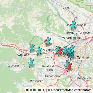 Mappa Snc, 10091 Alpignano TO, Italia (7.93067)