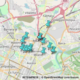 Mappa Via Tommaso Vallauri, 10155 Torino TO, Italia (1.4825)