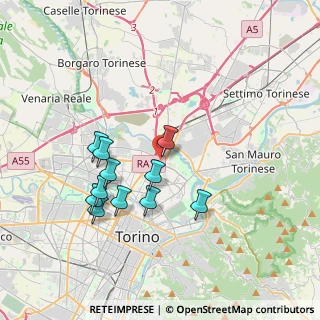 Mappa Via Tommaso Vallauri, 10155 Torino TO, Italia (3.40636)