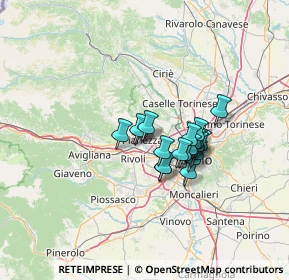 Mappa 10044 Pianezza TO, Italia (9.2265)