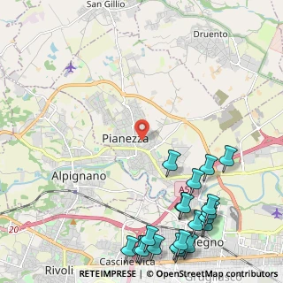 Mappa 10044 Pianezza TO, Italia (3.2005)