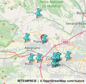 Mappa 10044 Pianezza TO, Italia (4.07182)