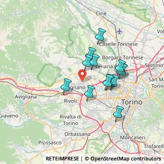 Mappa 10044 Pianezza TO, Italia (6.02385)