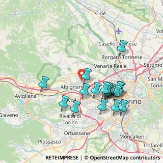 Mappa 10044 Pianezza TO, Italia (7.03211)