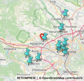 Mappa 10044 Pianezza TO, Italia (8.03273)