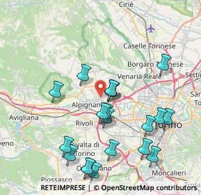 Mappa 10044 Pianezza TO, Italia (8.3345)