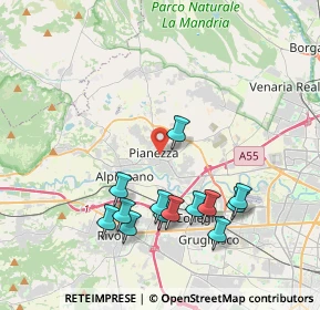 Mappa Via S. Pancrazio, 10044 Pianezza TO, Italia (3.97308)